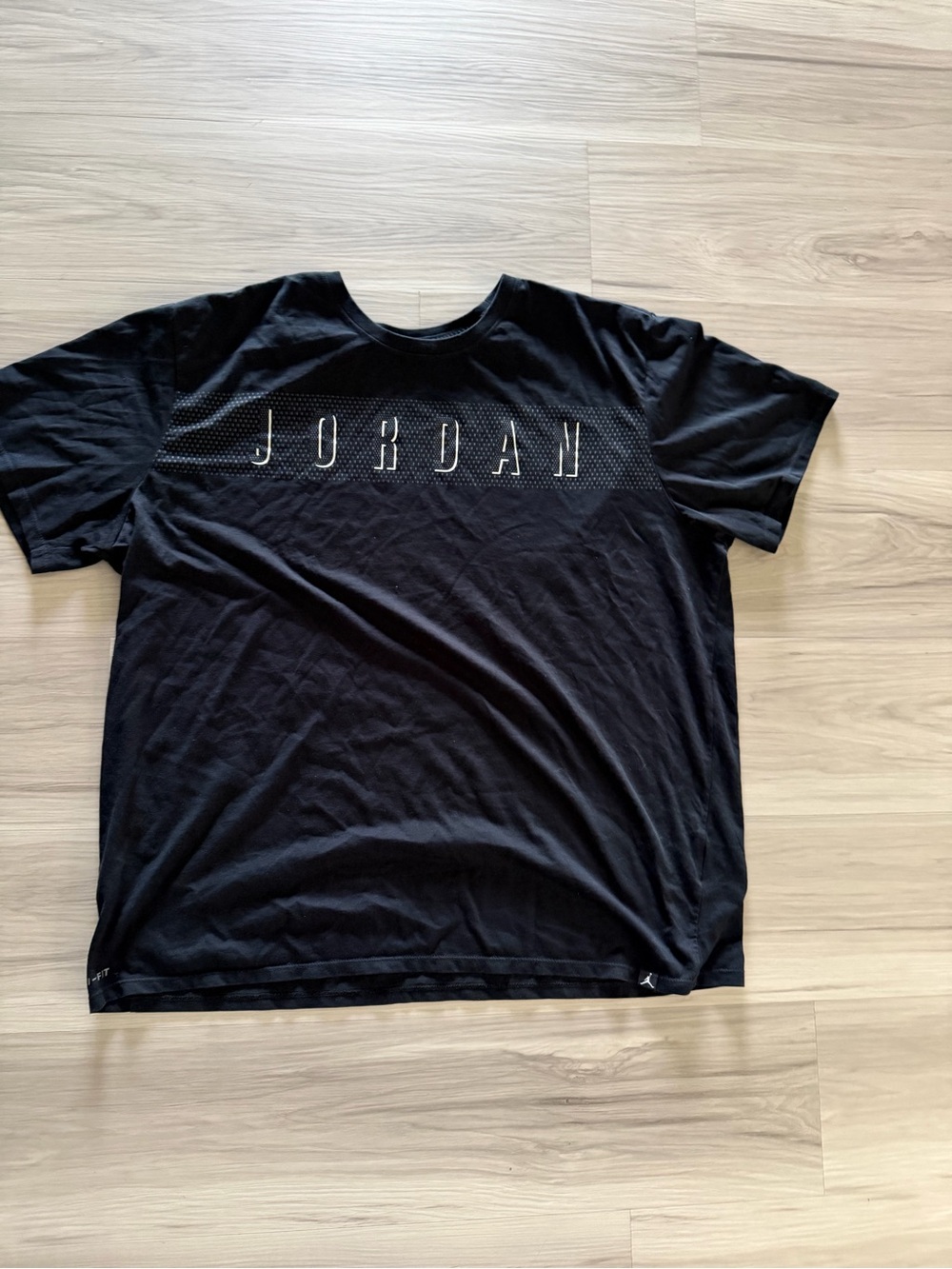 Jordan Black Short Sleeve Tee with Subtle Logo Detail